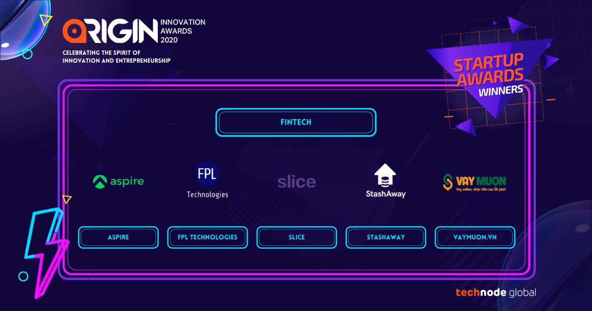 GorillaGoMobile's tweet photo. Congratulations to @AspireApp_, @GetOneScore, @sliceit_, @StashAwayAPAC & Vaymuon for being awarded the FinTech Startup Award in the ORIGIN Innovation Awards π!
#TechNodeGlobal #ORIGINInnovationAwards #ORIGINConference #ORIGINbyTechNodeGlobal https://t.co/j1a2vkx4BY
