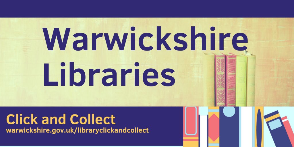 Warwickshire_CC's tweet photo. Warwickshire Libraries sites are temporarily closed to the public for browsing, but our ‘Click & Collect’ service is available.
You can pre-order books and collect them from libraries across the county.
Visit https://t.co/6BgUK2B4PH or call 0300 555 8171
@warkslibraries https://t.co/ADmmf2KSo0