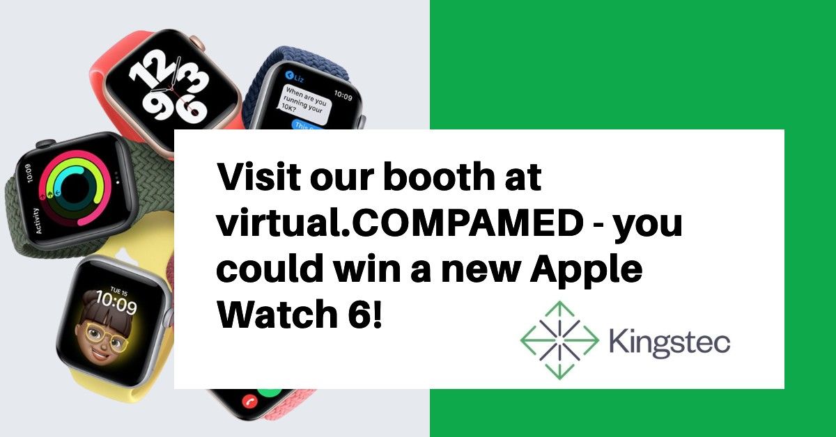 Kingstec_Tech's tweet photo. Good morning! Ready for Day Three of virtual.COMPAMED? Don't forget to stop by for your chance to win! #virtualcompamed #medica #medcom2020 @MEDICATradeFair @COMPAMED https://t.co/Vza1p80SP8 https://t.co/X9h4QALirh