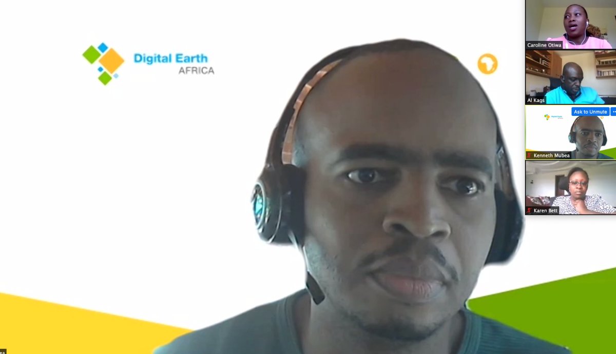 WiGISKe's tweet photo. How can we go from space to village?

@kenmubea and @DEarthAfrica  on making EO more accessible 
#GISDay #Hack4Her https://t.co/c2PUqLgI6M
