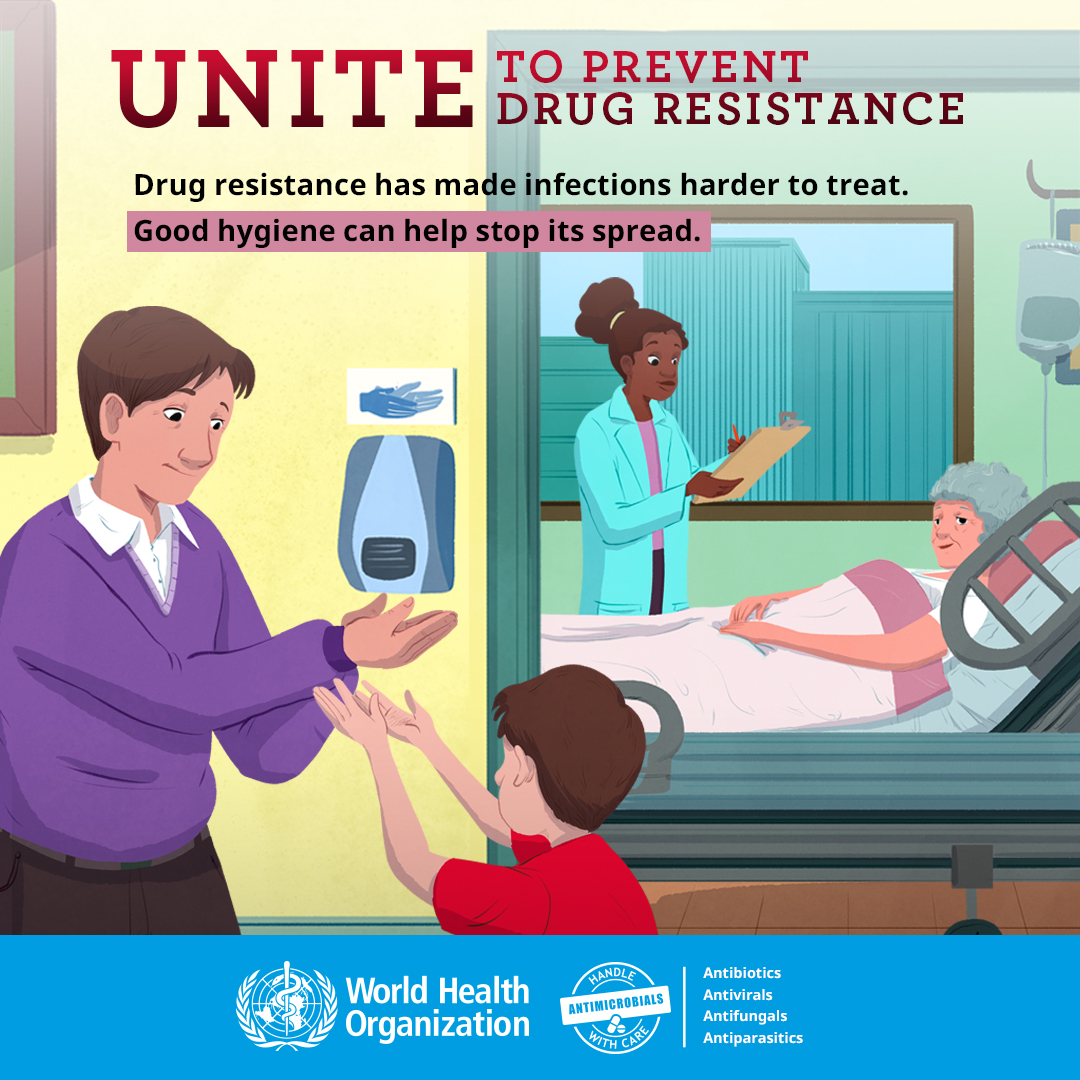 #WAAW2020 begins today with the theme "United to preserve antimicrobials". We invite #pharmacists to share the campaign messages, which include continuing medication for #TB &amp; #HIV. More messages &amp; campaign materials available here: bit.ly/36oLUQY