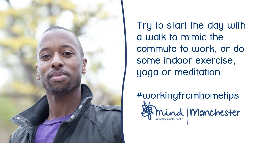 ManchesterMind's tweet image. #wellbeingwednesday It is harder at this time of year to get motivated to go outside when it is dark &amp;amp; cold but exercise &amp;amp; fresh air is important to your wellbeing. Have you managed to get outside today or can you use your lunch break to go for a walk or run?
#workingfromhometips