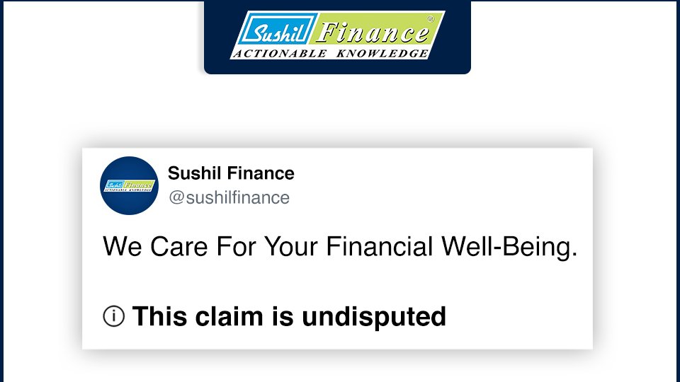 sushilfinance's tweet image. Expressing our care for your Financial Well-Being since 1982...

#trendingformat #postformat #twitterclaim #wecare #thefinancialwellbeing #twitter #meme #trendingmeme #thisclaimisdisputed