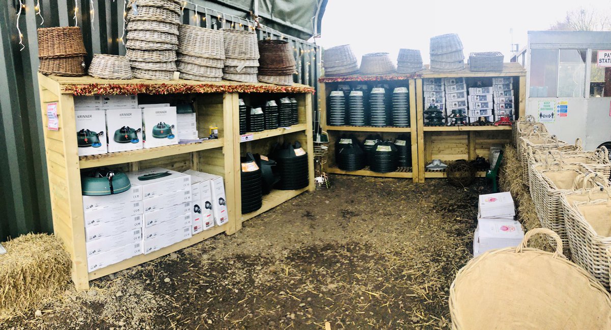 🎄 One thing we cannot stress enough if having a freshly cut real Christmas tree in your home, is the importance of having a water holding tree base. We have lots at the farm to suit any style or budget.