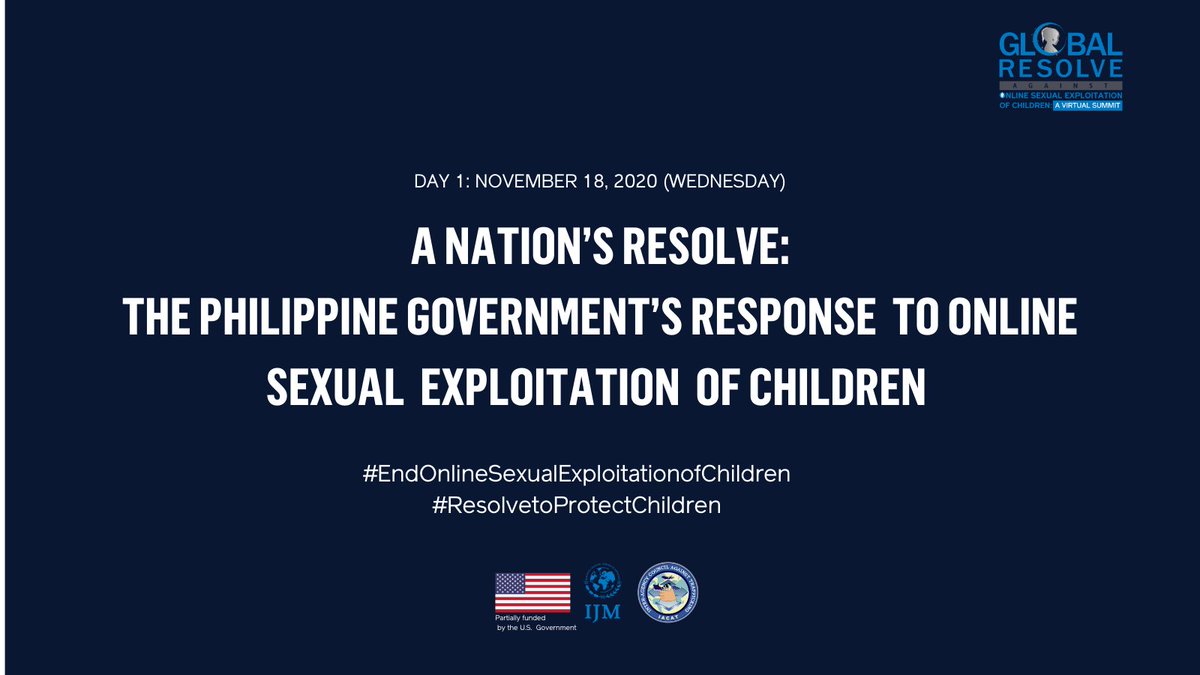 ijm_ph's tweet image. PRESS RELEASE: Global summit for stronger resolve against online sexual exploitation of children kicks off today. Full story: osec.ijm.org/news/?p=878 

#ResolveToProtectChildren 
#EndOnlineSexualExploitationOfChildren