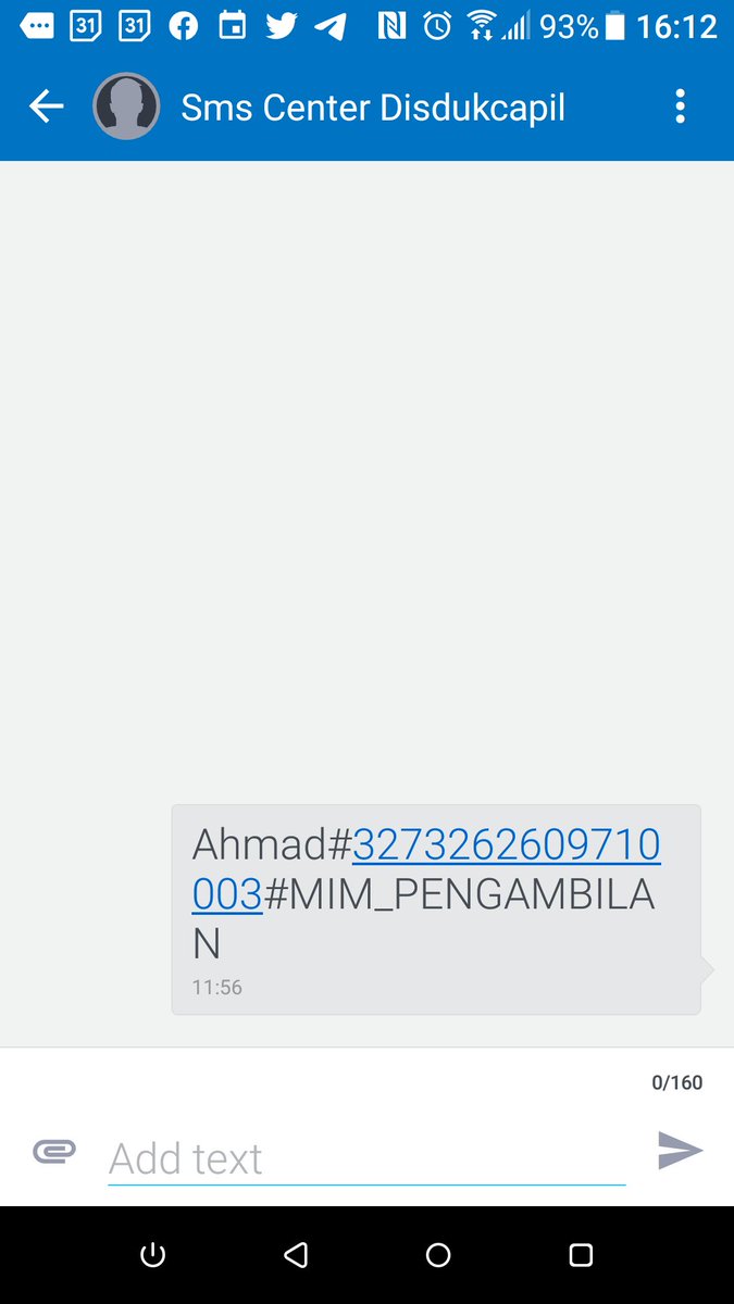 ahmadrp14's tweet photo. @DisdukcapilBdg Sudah sms tp belum ada jawaban https://t.co/7IaAO1QCFz