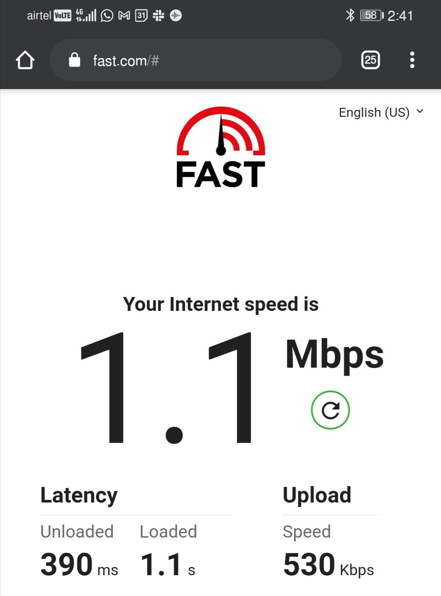 whizkidd's tweet photo. After a month of experiencing awesome 4G LTE data speeds on Airtel in Ahmedabad, I'm back in Virar.
What a contrast! https://t.co/gYrdCkpexB