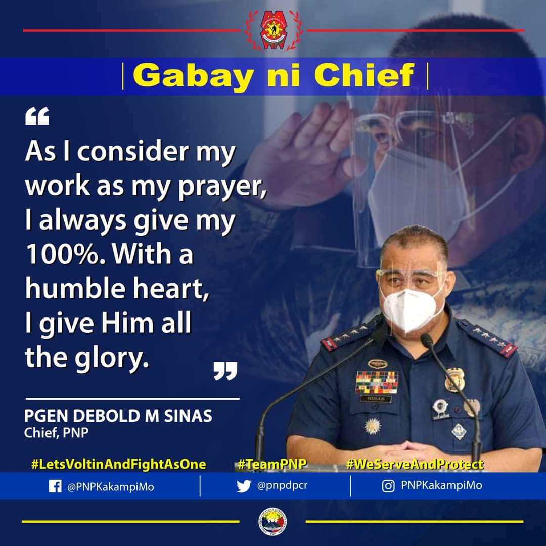 RCADD-NCRPO (@pnp_ncrpo) on Twitter photo Tuloy-tuloy lamang ang serbisyo ng may mapagkumbabang puso, kasama ang dasal sa Maykapal.
#LetsVoltIn
#GabayNiChief
#PNPKakampiMo
#WeServeAndProtect
(C) <a href="/pnpdpcr/">PNP Kakampi Mo</a> Tuloy-tuloy lamang ang serbisyo ng may mapagkumbabang puso, kasama ang dasal sa Maykapal.
#LetsVoltIn
#GabayNiChief
#PNPKakampiMo
#WeServeAndProtect
(C) <a href="/pnpdpcr/">PNP Kakampi Mo</a>
