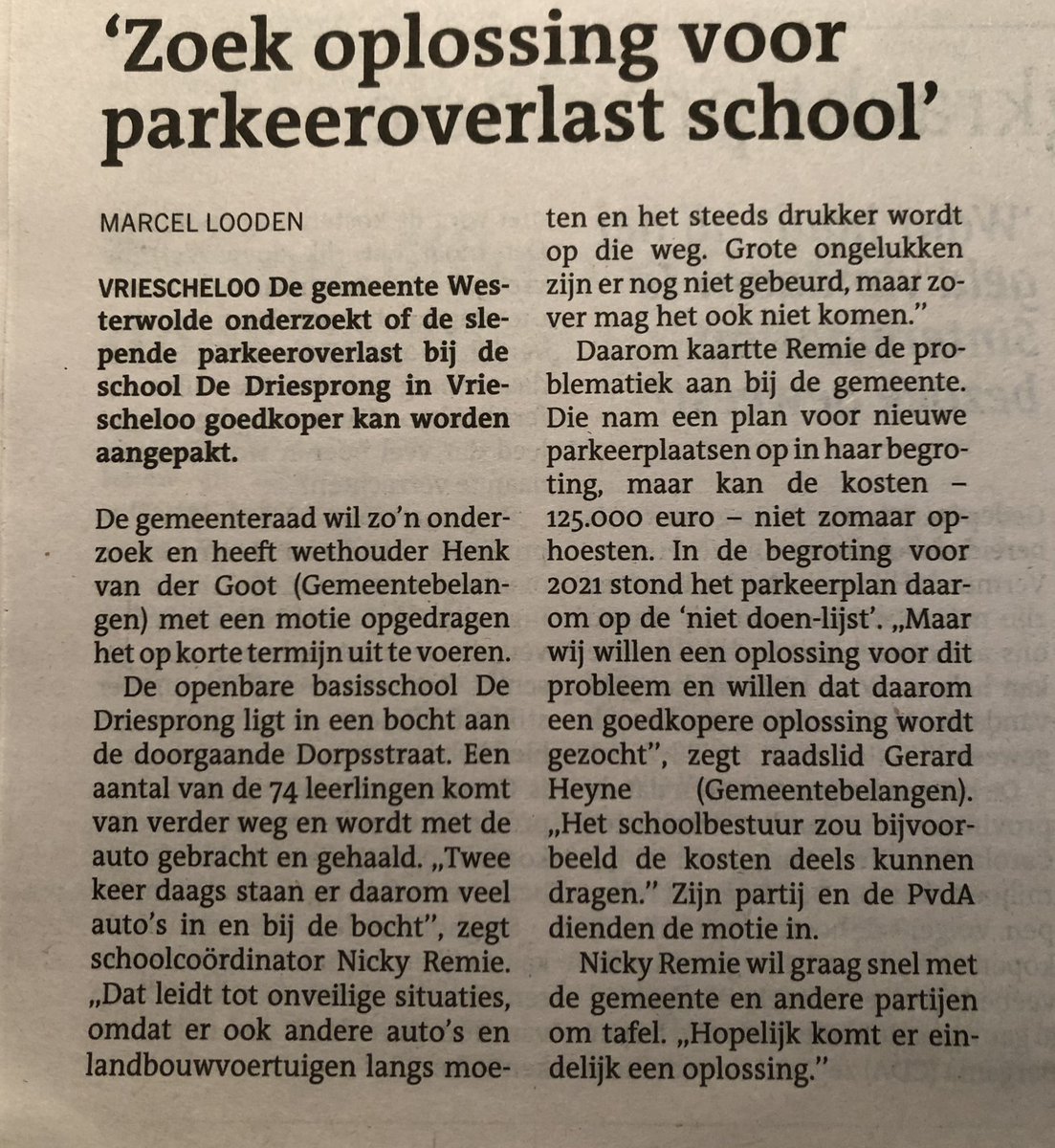 Al jaren een doorn in ons oog en de oplossing is nog niet nabij....