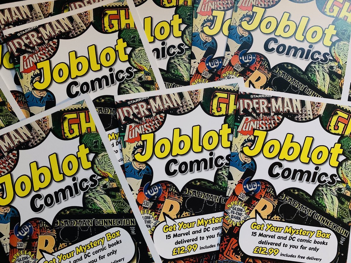 ComicsJob's tweet image. 15 @DCComics and @Marvel titles packed into each box £12.99 #christmasbonus