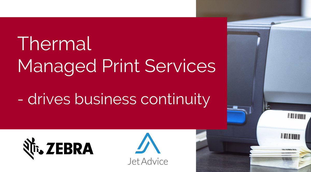 jetadvice's tweet photo. Remote monitoring of thermal printers is becoming really convenient in these challenging times. Discover the benefits and tangible value of the Zebra Thermal Managed Print Services program. Free introduction! https://t.co/ngN8neBbO8 #thermalprint #thermalmanagedprintservices https://t.co/l7CIqzelWm