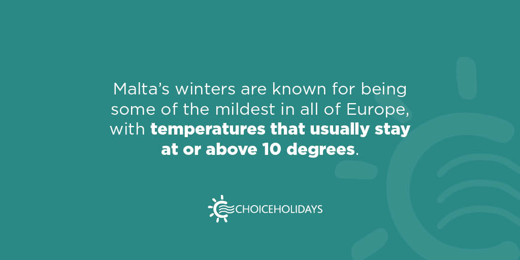 This is why many people consider Malta to be an ideal travel destination in the autumn and winter months, when other countries would be too cold to enjoy.