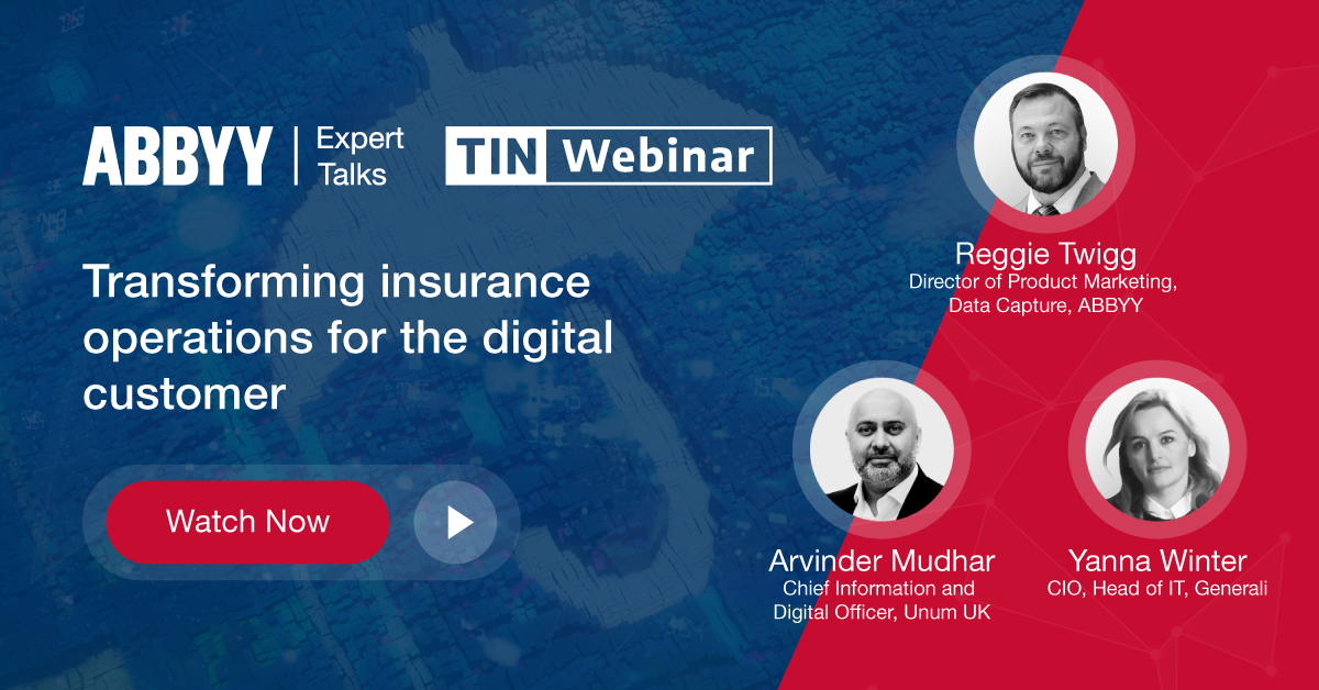 ABBYY_Software's tweet image. Watch the panel with Generali’s Yanna Winter, Unum UK’s Arvinder Mudhar and #ABBYY’s Reggie Twigg exploring how to transform #insuranceoperations for a better #customerexperience: bit.ly/3kiQR2Q 
 
#DigitalTransformation #DigitalIntelligence #insuranceinnovation #CX