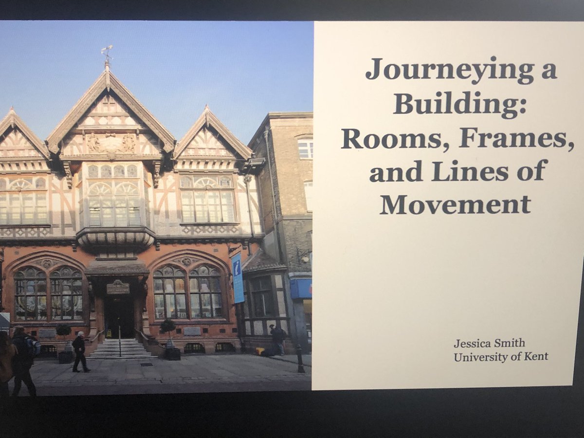 MagdaFurgalska's tweet photo. A day kicked off by fantastic presentation from Jess Smith, University of Kent who journeyed the physical spaces of the Beaney Library (Canterbury) to developed a method for law-scaping because ‘law is everywhere and law is experienced in everywhere.’ #SLM2020 https://t.co/zKgX6ooCJf