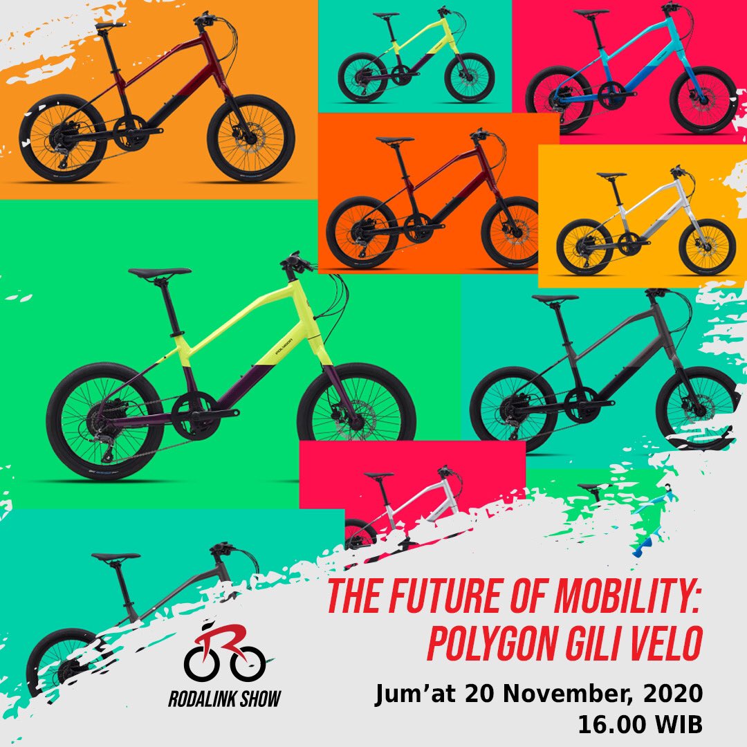 Rodalink_Ind's tweet photo. Ingin tahu, cool nya sepeda ini? Jangan lupa saksikan ‘The future of mobility: Polygon Gili Velo’ Jumat, 20 November 2020 pukul 16.00 WIB hanya di IG live @RodalinkIndonesia.
#RodalinkShow
#rodalink
#ridewithrodalink
#rodalinkindonesia https://t.co/3rlcINdnRW