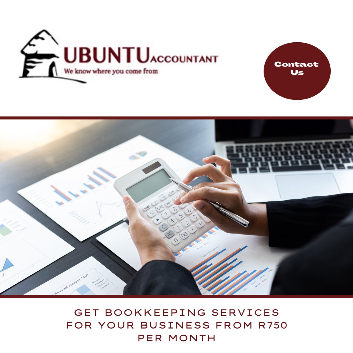 UbuntuEquity's tweet photo. Ubuntu Accountant offers reliable and affordable bookkeeping services for your business. Get in touch with us on info@ubuntuequity.co.za for more information or visit our website on https://t.co/jHnnahziao https://t.co/E3WgjFcfKj