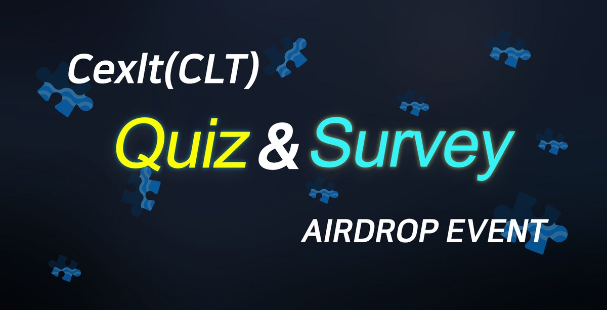 Here’s why you need to hold $CLT

☑Yield farming dapp is scheduled to open next week
☑Third parter to be revealed soon!
☑$10,000 worth #airdrop &amp; #giveaway 

-> cexlt.medium.com/quiz-survey-ai…