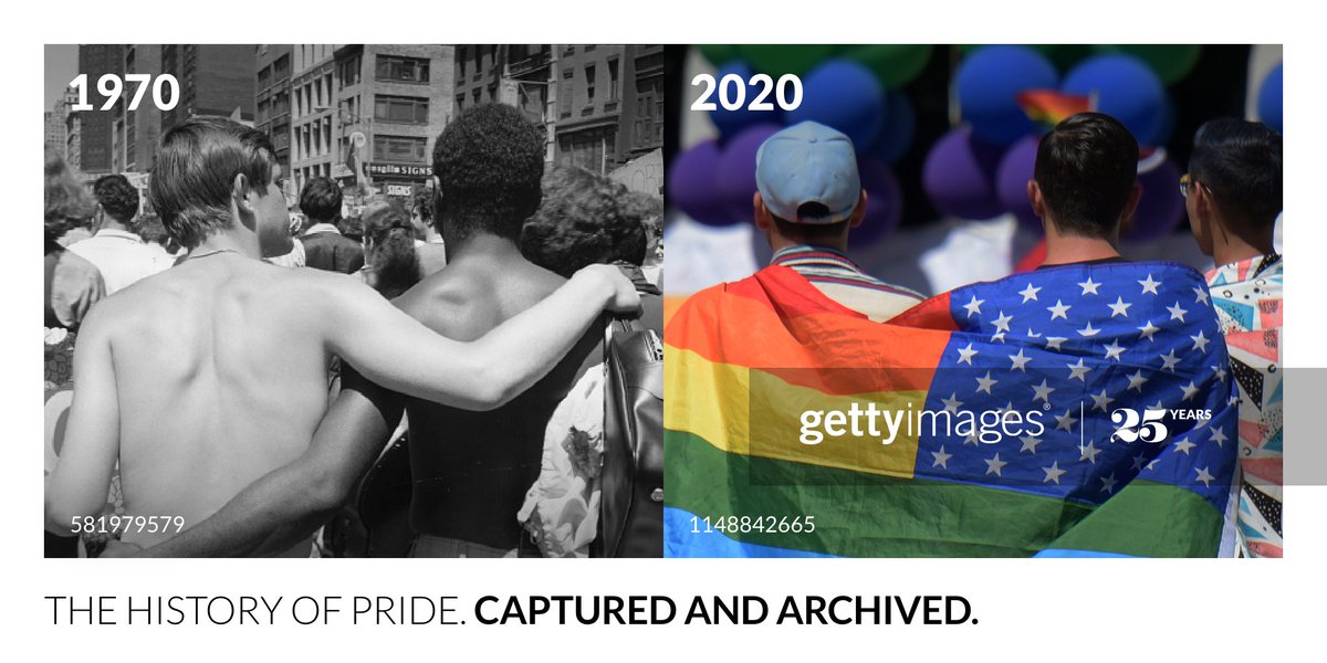 The history of Pride: 28 juin 1970: Des milliers de manifestants à NY pour commémorer l'anniversaire des émeutes de Stonewall qui ont déclenché le mouvement #LGBT pour l'égalité des droits. 50 ans plus tard, les communautés #LGBTQIA du monde entier célèbrent fièrement la liberté