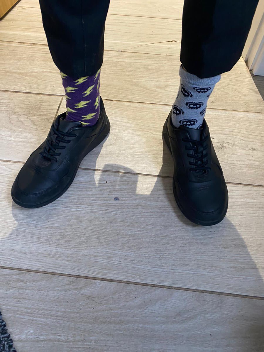 Tranby_school's tweet photo. Our fabulous PE Department sporting their #oddsocks. @Sport_HCS
#antibullyingweek #oddsocksweek #raisingawareness #hcstogether https://t.co/xmMoOOIeBz