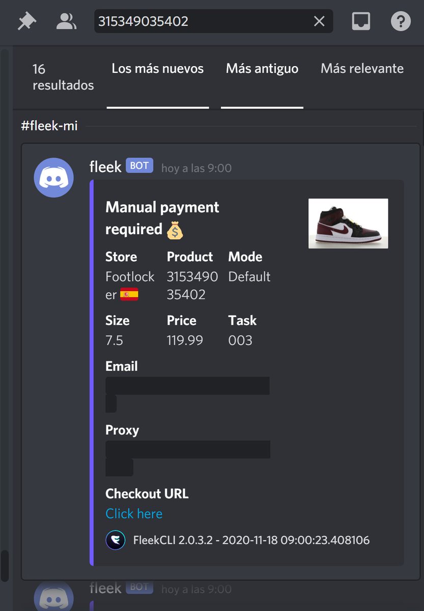 jorgecloquell's tweet photo. Bot: @FleekFramework 

Proxies: @NeptunProxies 

Cookgroup:@snkrvandals https://t.co/LFuyFoCRnF