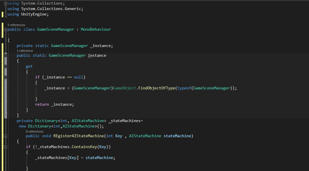 sh_ghafari's tweet photo. Today in unity class we discussed about #inheritance and implementing #singleton #design #pattern in our #3d Game😇.

@CodeToInspire 
#afghangirlsgame
#gamedev  #game  #unity #unity3d #gamergirl https://t.co/TcHYHsQexg