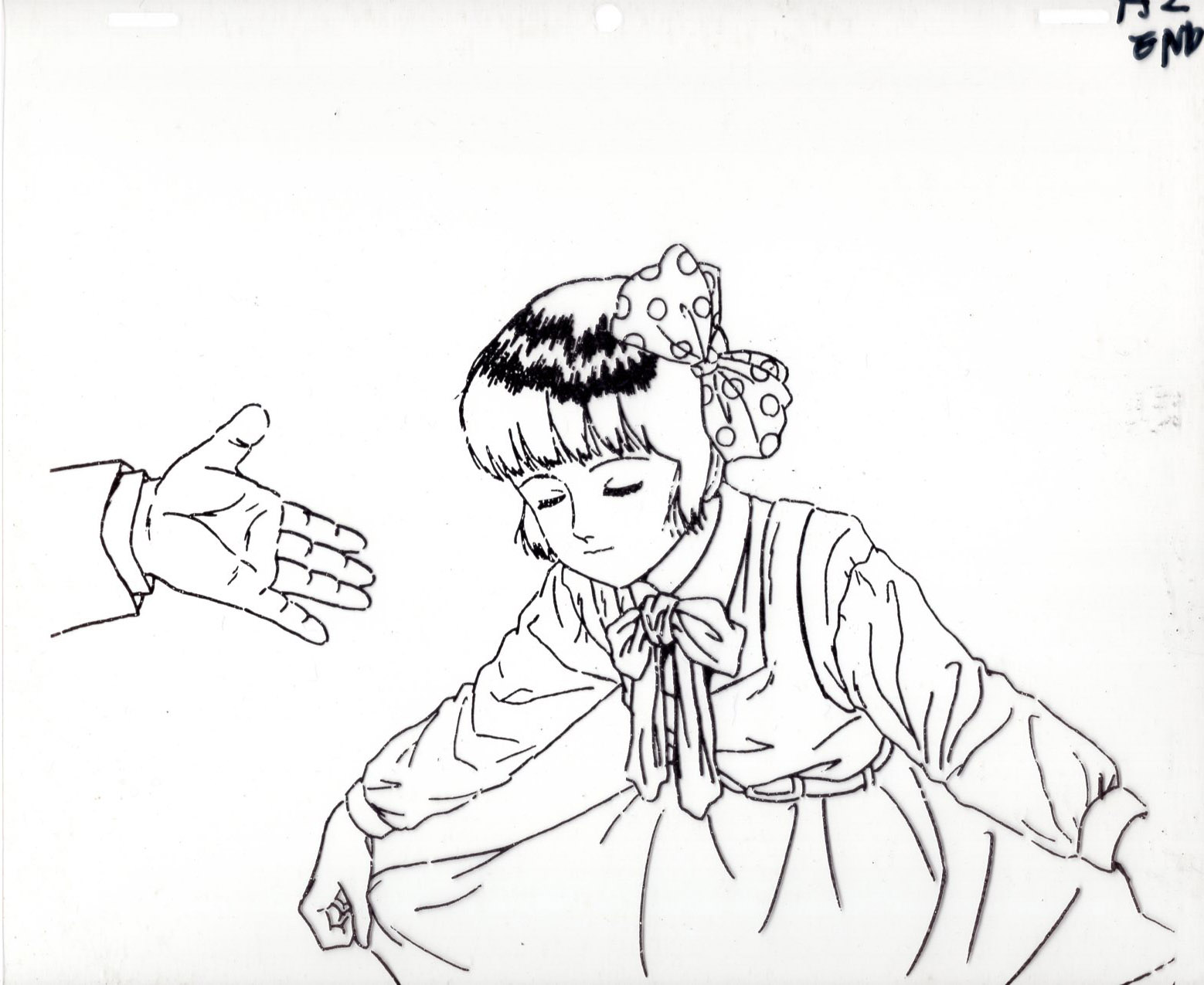 Kiyubaru きゆばる 地下幻燈劇画 少女椿 未着色セル 機械の濃度調整がうまくいかず失敗した物 セルは個人作家にとって高額 破棄されないまま保存されていました 最初借りた機械が太い線しか出ず みどりのまつ毛が繋がってしまい 1枚1枚針で削ってから