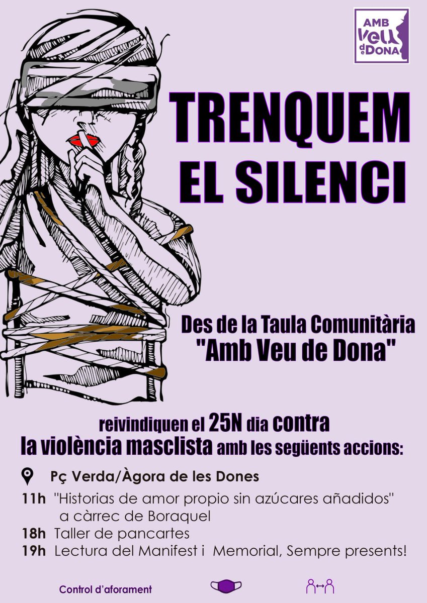 Seguim fortes I amb voluntat de continuar denunciant que no claudicarem en la denúncia. Exigim els nostres drets. Les dones tenim Vida Propia. No som propietat de ningú.