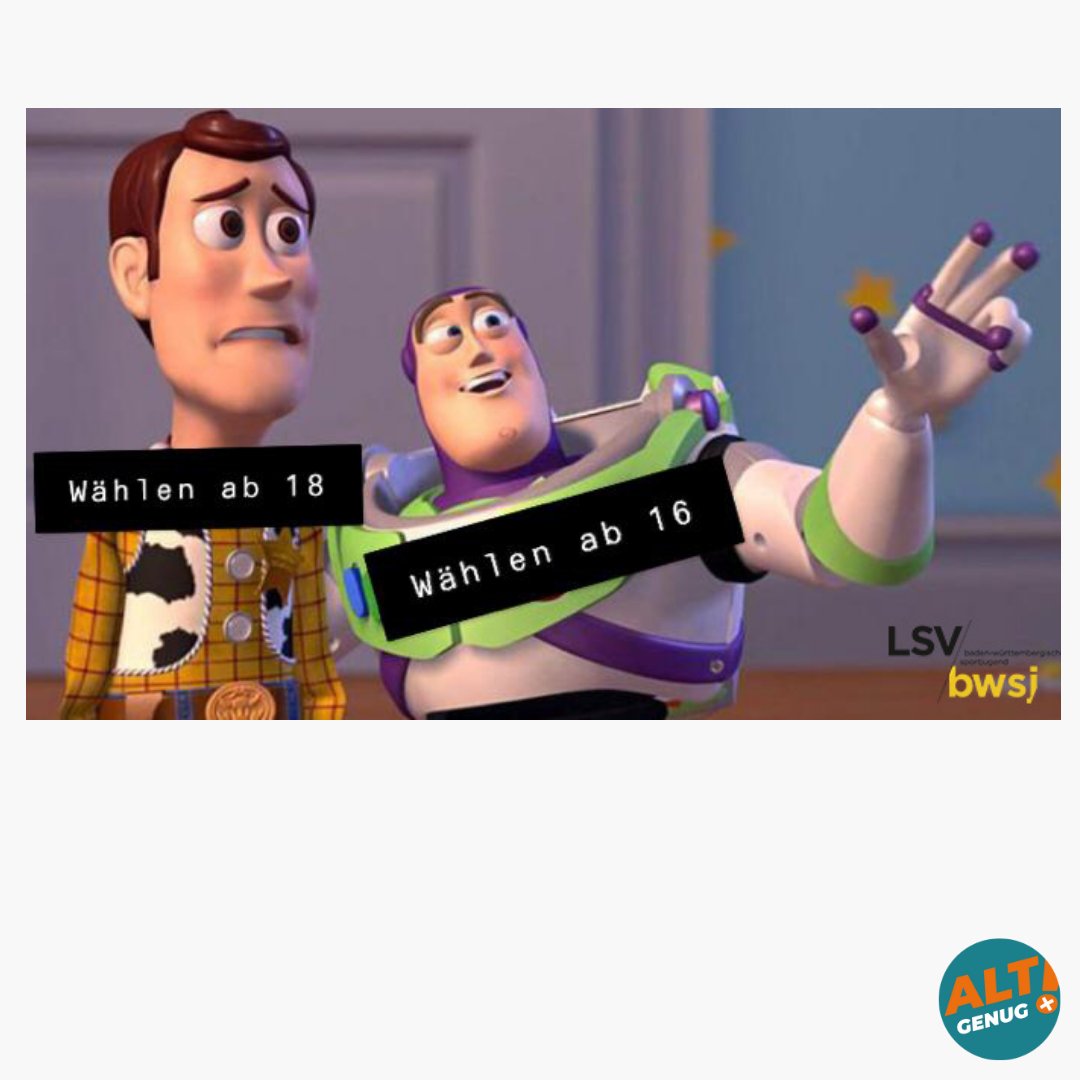 alt__genug's tweet photo. Woody oder Buzz? 🎬🧸

#meme#toystory#alt_genug#wahlaltersenkung16#mitbestimmen#bw#badenwürttemberg#wahlalter16#politik# https://t.co/iD3Yaaj4cp