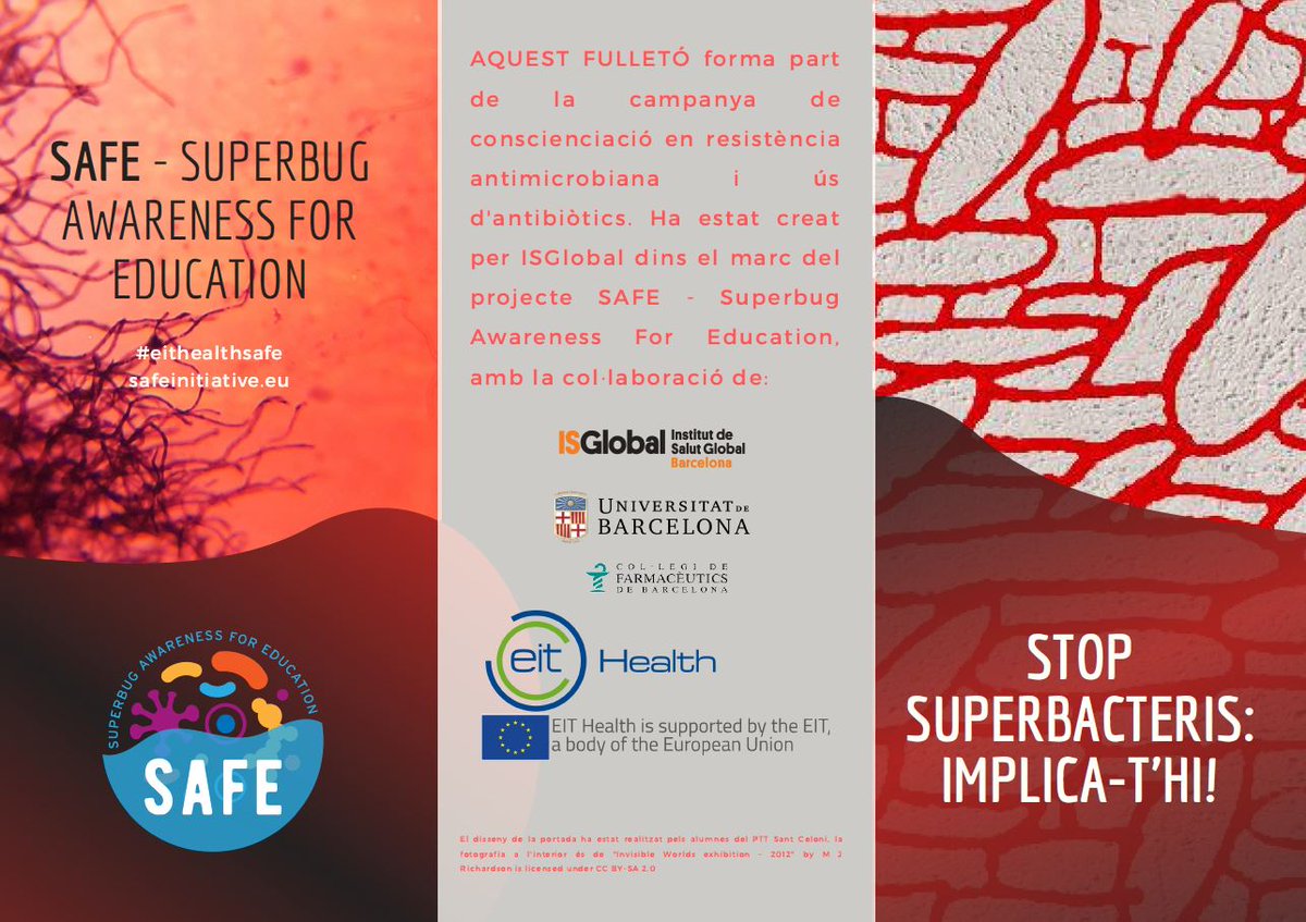 🆕Comença la Setmana Mundial de Conscienciació sobre l'Ús dels Antibiòtics💊 #WAAW2020 
<a href="/farmaceuticsbcn/">COFB Col·legi de Farmacèutics de Barcelona</a>, col·labora amb <a href="/ISGLOBALorg/">ISGlobal</a>, <a href="/UniBarcelona/">Universitat de Barcelona</a> i <a href="/eithealth/">EIT Health</a> en el marc del projecte <a href="/EITHealthSAFEub/">EITHealthSAFEub</a>. 
ℹ️ safeinitiative.eu
#EITHealthSAFE #ResistènciaAntibiòtics #EAAD2020