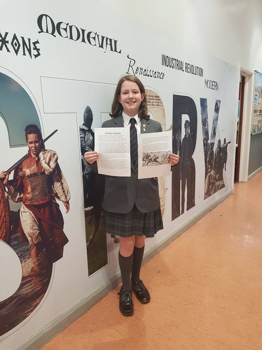 TheWestleighSch's tweet image. We have another History guru! 🗡📖

Well done to Eleanor (Year 7) who has conducted an independent enquiry into the events at the Battle of Hastings in 1066!

Who else can join her?