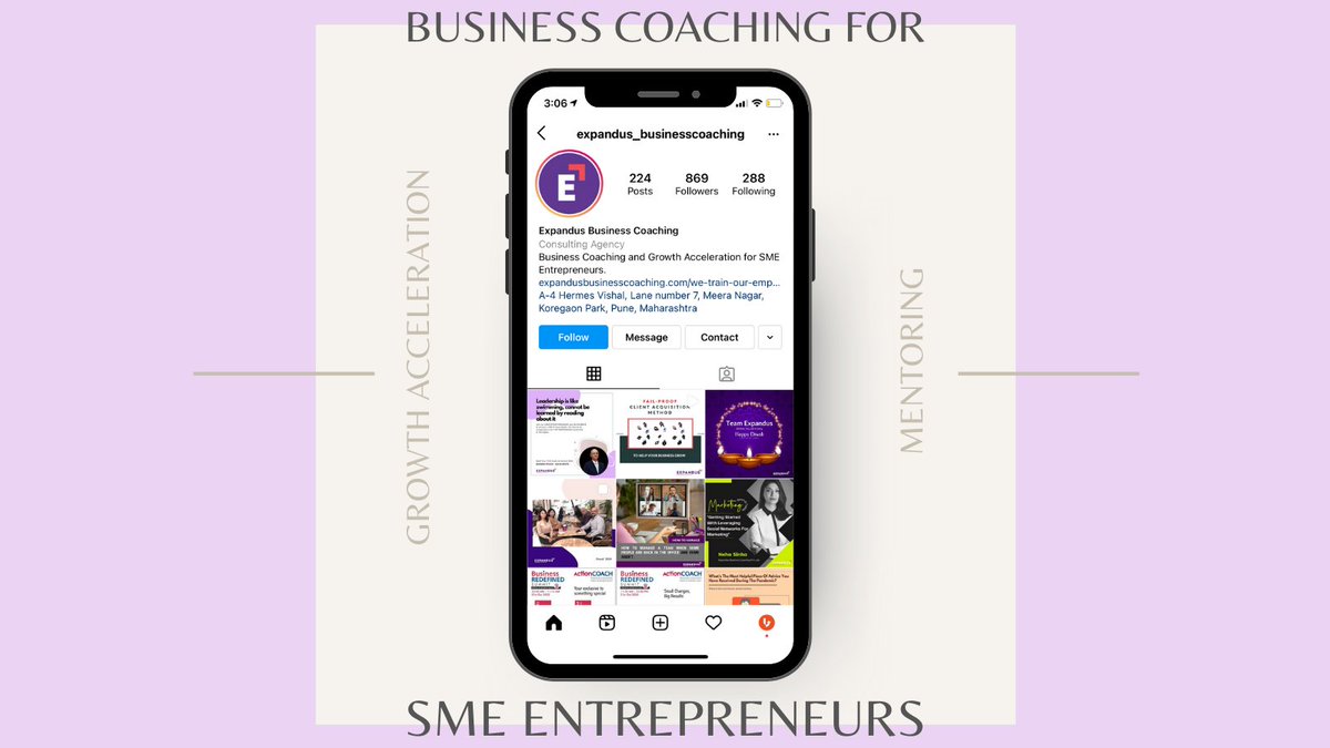 ExpandusCoach's tweet photo. Have you followed our Expandus Instagram Page yet?? You should! Click on the link below, follow our page and stay updated.  
https://t.co/bzlfb5OLOZ
#instagram #instadaily #businessowner #entrepreneur #entrepreneurlife #businessconsultation #mentor #businesscoaching https://t.co/P7kgfV81EU