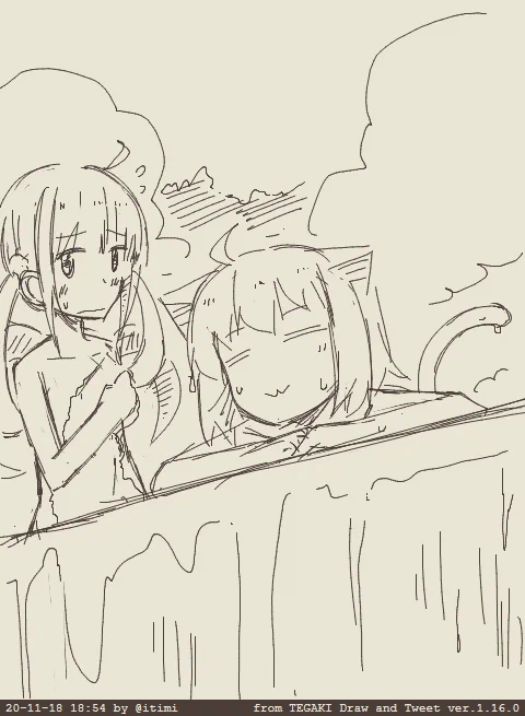 オンセン #tegaki_dt 