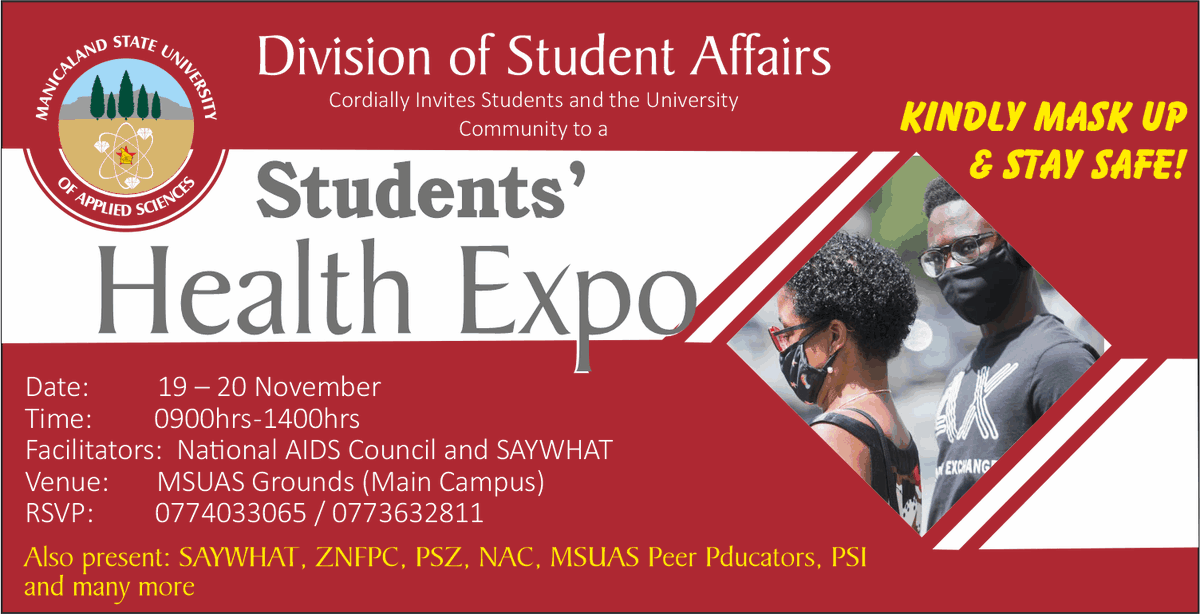 ManicalandS's tweet photo. You are cordially invited!
@teamMSUAS, @SAYWHATOrg, @HeraldZimbabwe @znfpc, @ManicaPostZim https://t.co/aozzUMB6pe