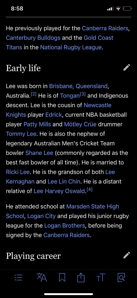 Peak Wikipedia work regarding Brenko Lee... #Origin
