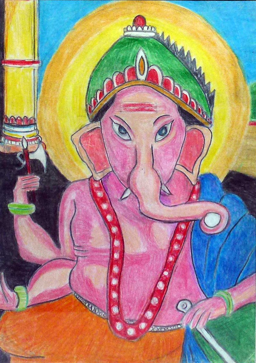Tbo_66's tweet photo. Ganesh - 2010 Paris
Crayon de couleur 29 x 21 cm
https://t.co/AcmcCE8Y0X
Thibaud Grand © Adagp Paris 2020
#drawing #dessin #thibaudgrand #art #kunst #arte #Ganesha #Ganesh https://t.co/62sgPVUZXg