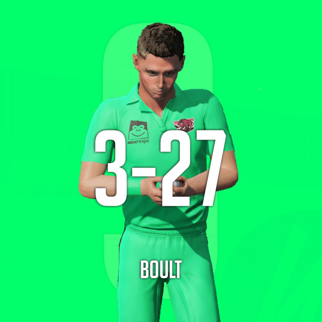 WildWarthogs's tweet photo. Boult deserves to take credit for being a huge part of our first win the MPL against the @wrathfulwolves! Well bowled Boulty! Amazing spell of bowling that was indeed!!

#GoWildWarthogs https://t.co/nBsOMQCEYF