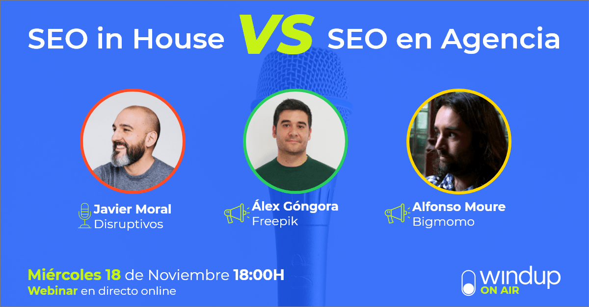 WindupTraining's tweet photo. Esta tarde a las 18h tenemos una cita en #WindupOnAir, con 3 cracks del #SEO, @javiermoral , @alexgongora y @ghostmou que hablarán sobre las diferencias del SEO in house VS SEO en agencia ✅ ¡Últimas horas para poder apuntarte! 🔥 Gratuito y en directo👉
https://t.co/HuBVS1kRbp https://t.co/E5R2fzlRku