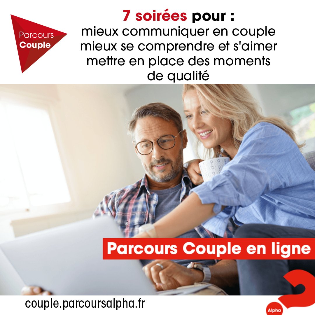 ParcoursAlpha's tweet photo. Vous voulez faire du bien à votre couple en ce temps de confinement ❓
Un Parcours Couple en ligne démarre le 27 novembre 😍
Rejoignez-nous et consolidez votre amour ❣️
Sur inscription 👇👇👇
https://t.co/V0ZqgaTNjB
#parcoursalpha #couple #enligne #amour https://t.co/8exmRNizD1