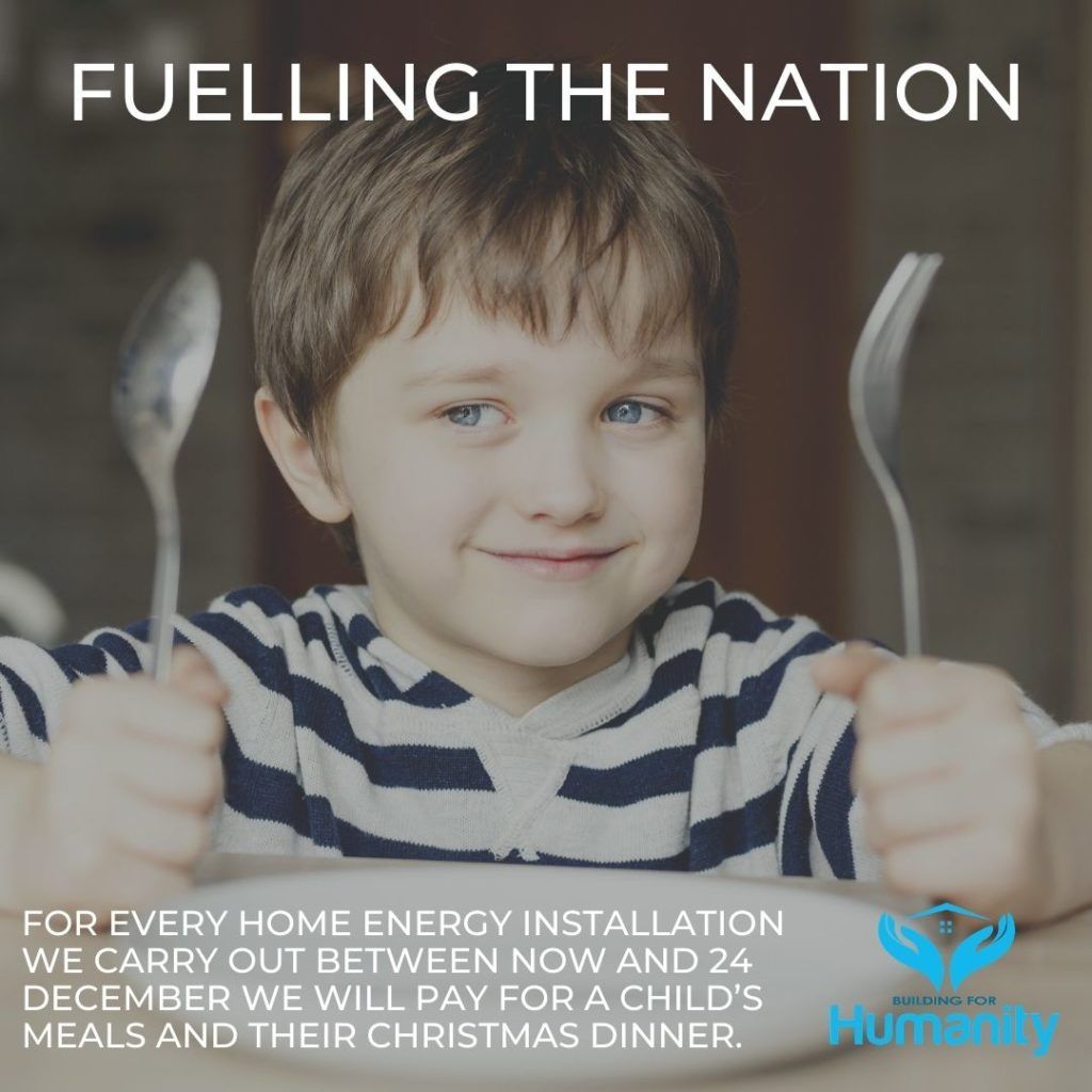 BfHumanityUK's tweet photo. FUELLING THE NATION

For every home energy installation (cavity wall insulation, loft insulation, first-time central heating, boiler replacement etc) we carry out until 24 Dec we'll pay for a child's meals - and their family's Christmas dinner!

Visit https://t.co/CuB4z4THQe https://t.co/wGtkeN3znM
