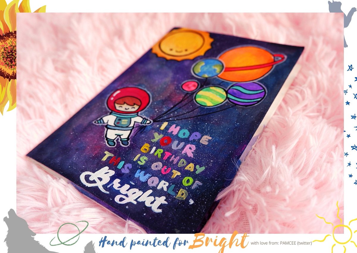 HANDPAINTED BIRTHDAY CARD  We may not be there on his previous birthdays but we’ll definitely be with him on the next ones. Inserted my heartfelt message to our BEST BOY through this hand painted birthday card!PS: added socks that he can wear with his 