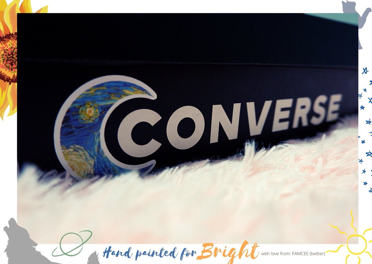 DETAILS OF BRIGHT’S 23rd GIFTS (1)  Added my creative touch on his gifts and hopefully it will make him feel EXTRA SPECIAL once he receives it. I created a CUSTOM CARE + WASH instructions for his handpainted stuff and added some VAN GOGH stickers to his shoe box  