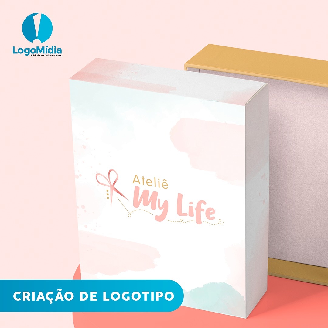 logomidia's tweet image. Logotipo criado para atêlie de livros artesanais. O símbolo faz alusão ao laço e a tesoura usados na produção, com delicadeza e estilo personalizado. 
#logotipo #design #voltaredonda #barramansa