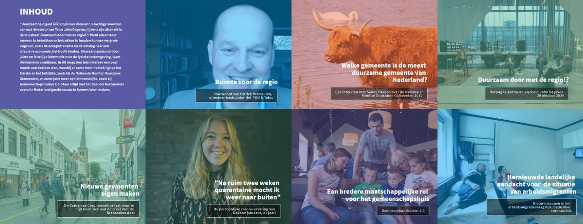 Welke impact heeft #corona op #Brabanders? Welke #gemeente is de #duurzaamste van Nederland? #Arbeidsmigranten zijn géén tweederangsburgers! En: een bredere maatschappelijke rol voor het #gemeenschapshuis. Lees het in ons nieuwste online magazine! bit.ly/2UzYHug