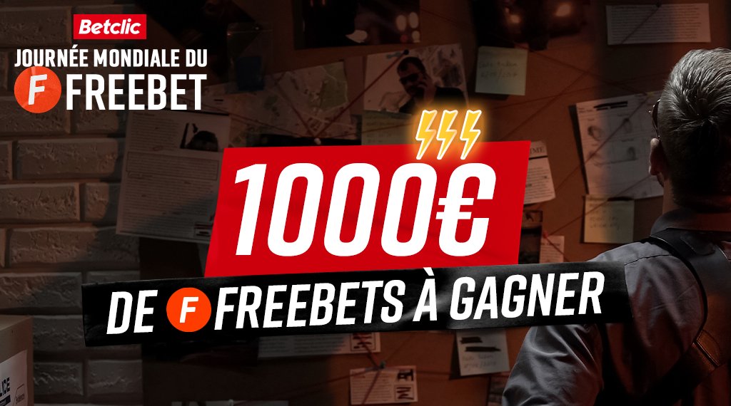 JMDFreebet's tweet image. 🤑 Avec la #JournéeMondialeDuFreebet tu as 24h pour braquer Betclic ! On fait gagner 10 x 100€ de Freebets pour vous les abonnés ❤️

➡️ RT + Follow @JMDFreebet &amp;amp; @Betclic pour participer