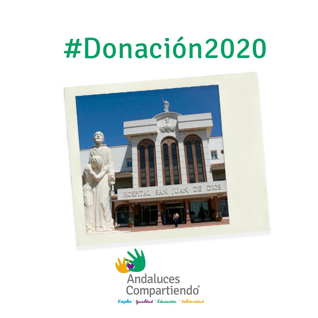 El Hospital San Juan de Dios #Córdoba, por su Obra Social “Hermano Bonifacio” ❣️ recibió parte de la #Donación2020.
Hacen frente al incremento de demanda de ayuda de las familias más vulnerables que la pandemia de #COVID19 está generando. 

#AndalucesCompartiendo