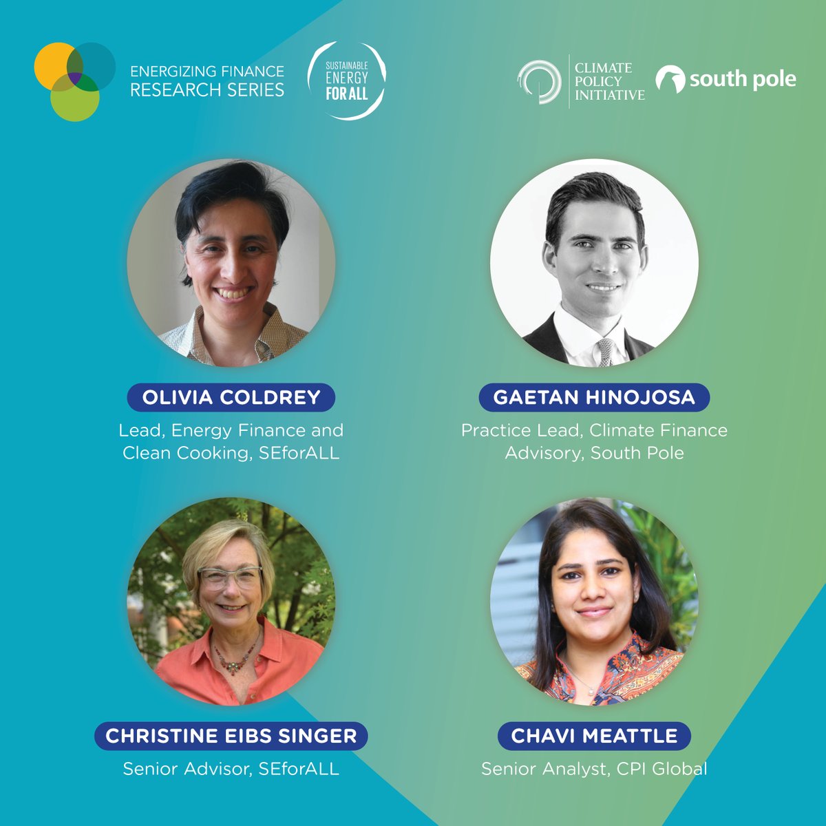 SEforALLorg's tweet photo. Don't miss the latest research on #SDG7Finance — commitments, disbursements and demand for #energyaccess finance — as we launch the 2020 editions of Energizing Finance tomorrow!⚡📈

🗓️ 19 Nov 14:00 CET
🔗 https://t.co/fMtJahVMoN https://t.co/6nalzJCLhC
