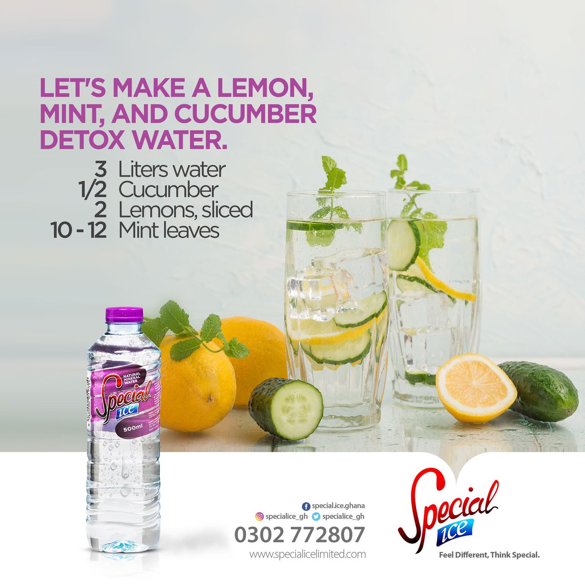 SpecialIce_gh's tweet photo. Stay hydrated!
#FlavorProfiling
#FeelDifferentThinkSpecial
#DrinkSpecialIce
#SpecialIce
#SpecialRecipes https://t.co/dHcWwijZRo