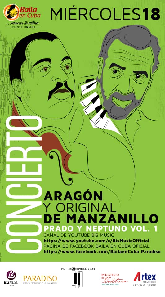 inst_la's tweet photo. Mano a mano entre la Aragón y Original se Manzanillo Vol.1 de Bis Music hoy como parte del Baila en Cuba On Line. Estreno #MúsicosPorCuba #LaTierraDeMisAmores https://t.co/KCAAYwh8Cf