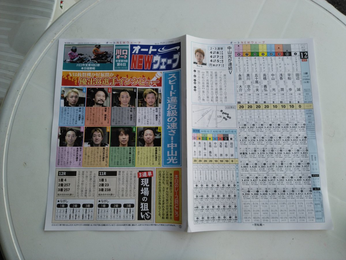 kuro441's tweet photo. 私が勤めていたオートニュースの記者が、新たに｢オートNEWウェーブ｣として、川口オートレース場で専門紙を販売しています。
コンビニのeプリントサービスでも取り出せます。
業界紙では珍しいページ物で、より見やすくなっております。
よろしくお願いいたします。#オートレース
#オートNEWウェーブ https://t.co/o8trYrbUgG