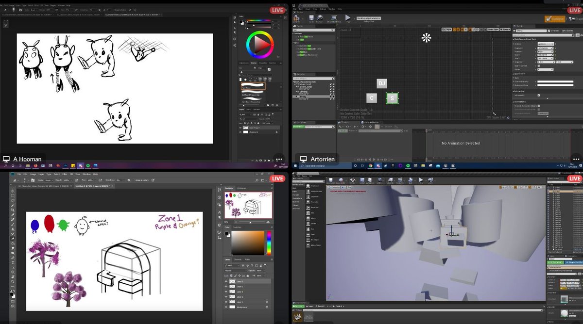 CharlotteLBeal3's tweet photo. Social distancing isn't stopping us from communicating! :D @UkieStudents @TyremanBen @CharlieClarkDev @ConorCliffe @JordanEady62 @bethmurc_art #raisethegamejam https://t.co/H1yAkOLNx2